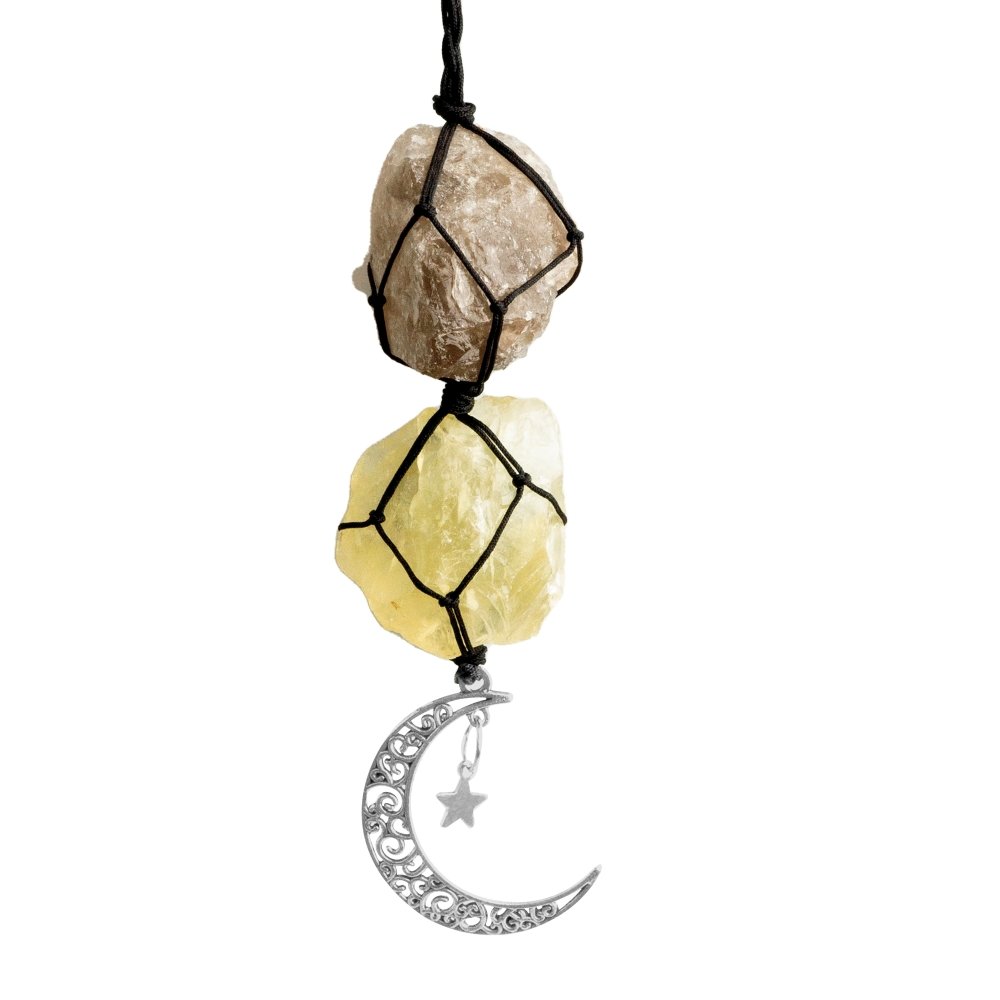 Smokey Quartz & Citrine Car Charm - ISLA IDA™