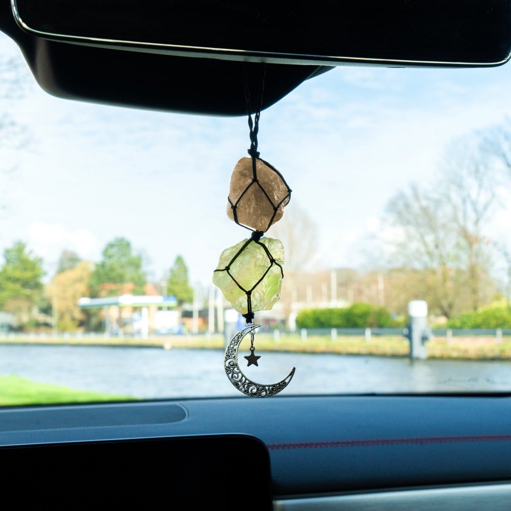 Smokey Quartz & Citrine Car Charm - ISLA IDA™