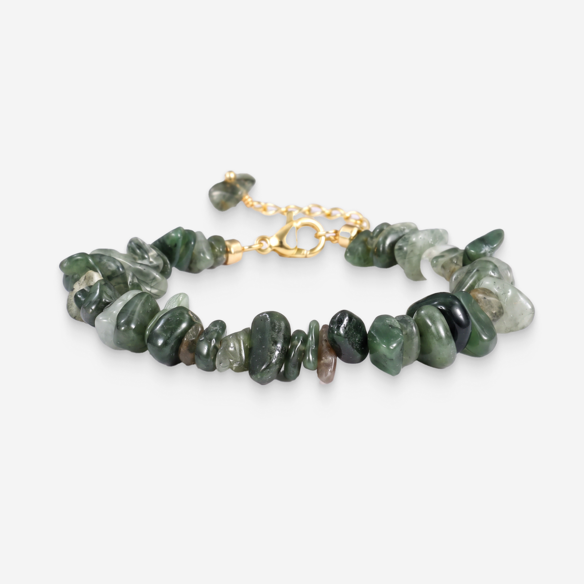 Green Quartz Chip Bracelet