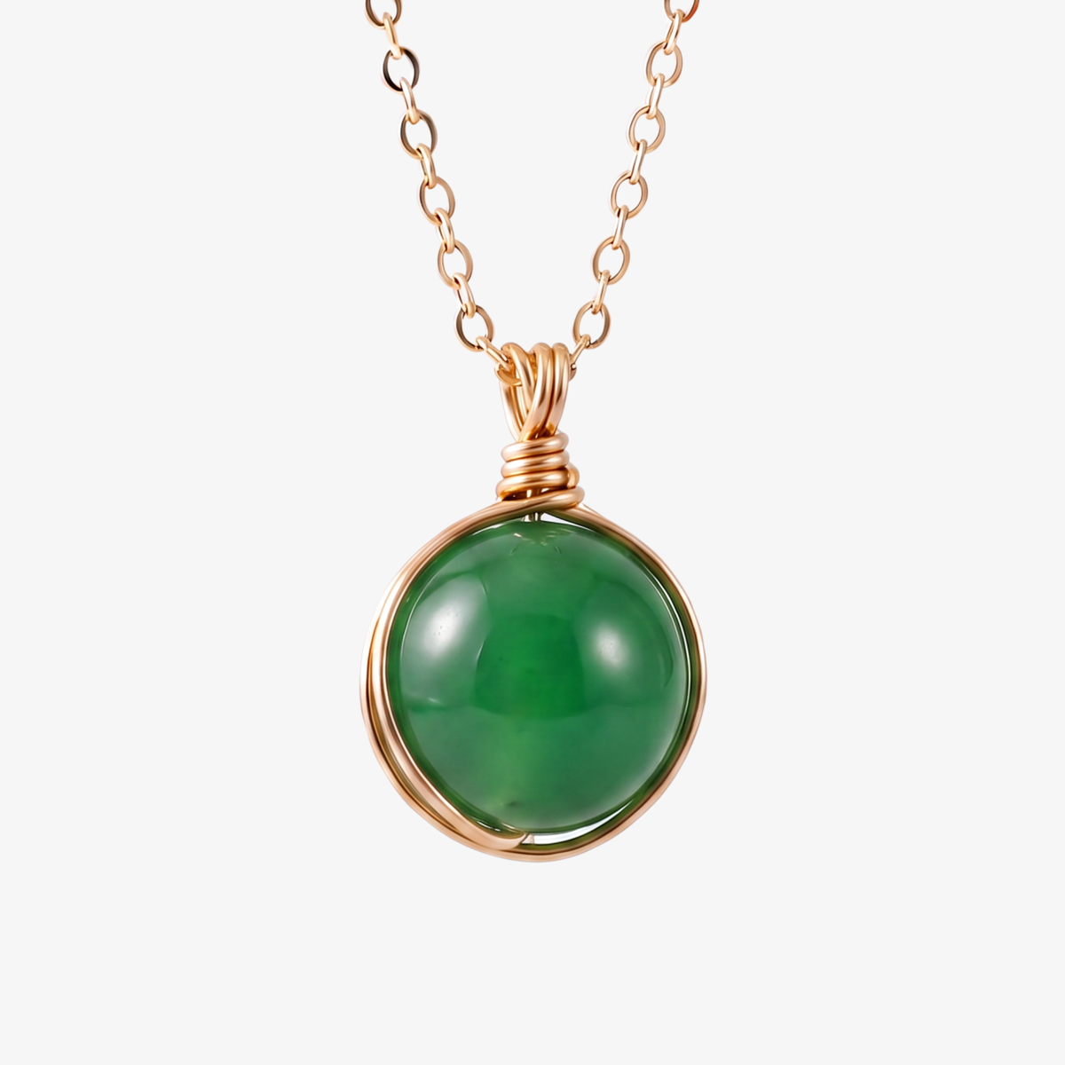 Aventurine Orb Necklace