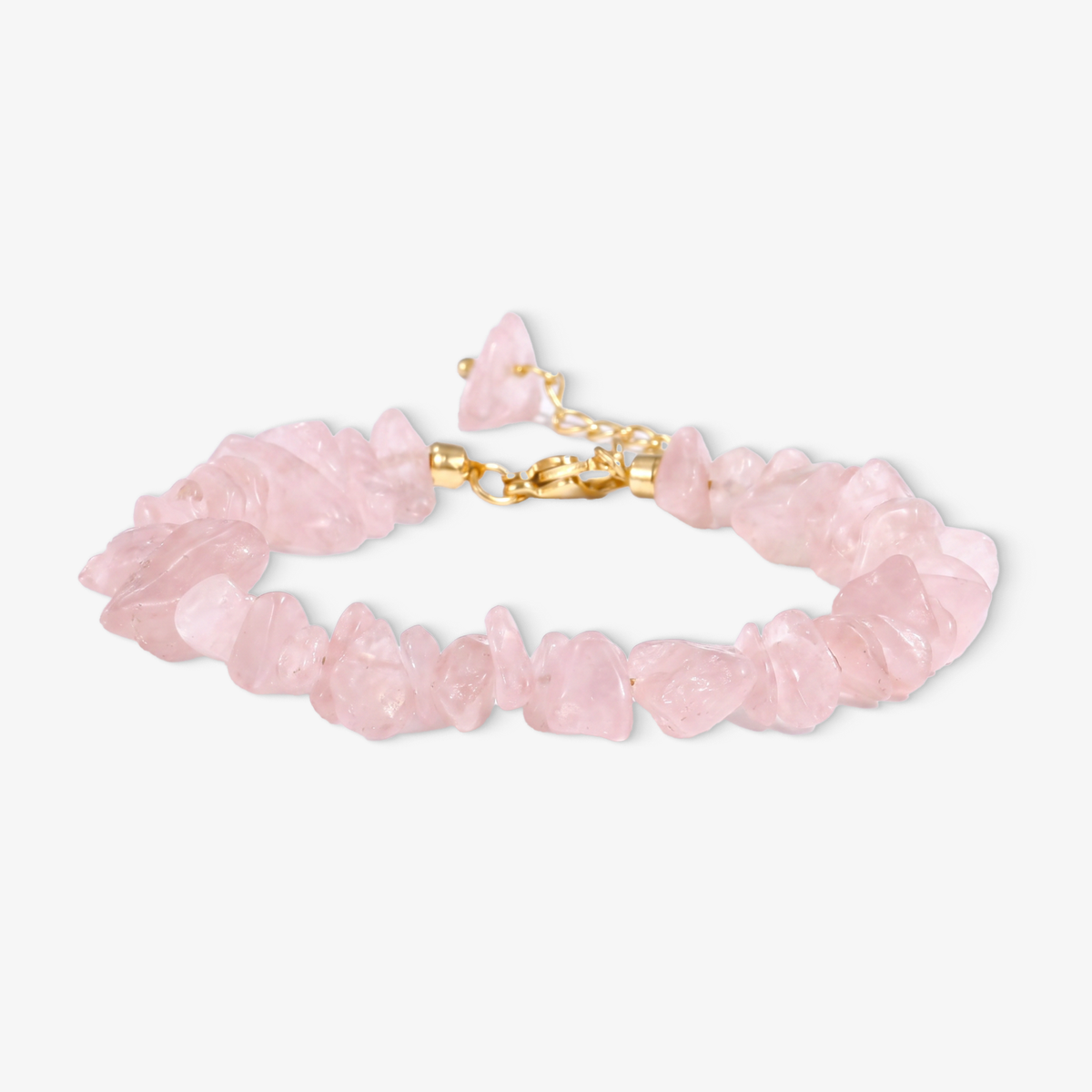 Rose Quartz Chip Bracelet
