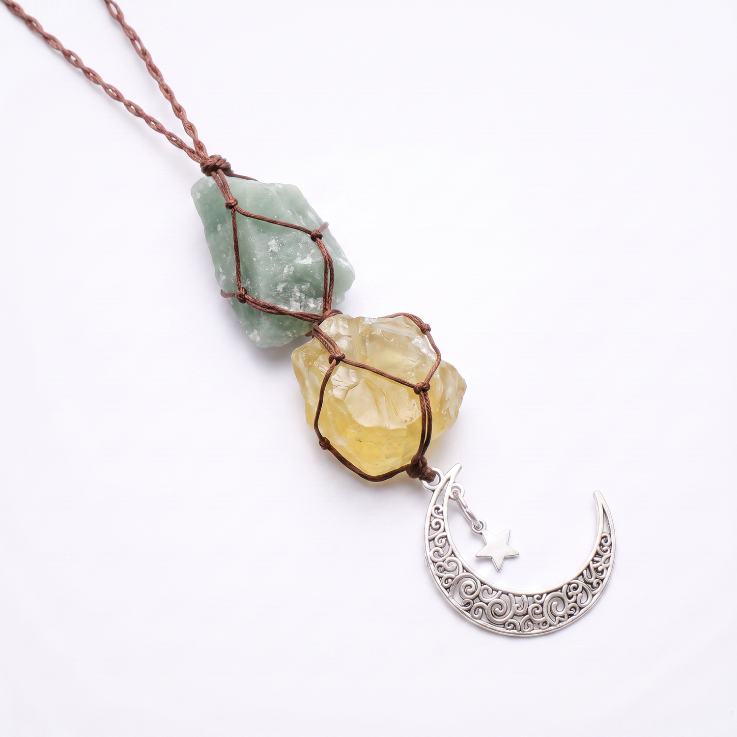 Amazonite &amp; Citrine Car Charm