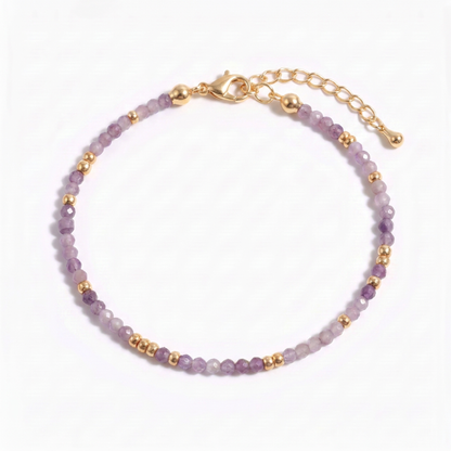 Amethyst Beaded Bracelet