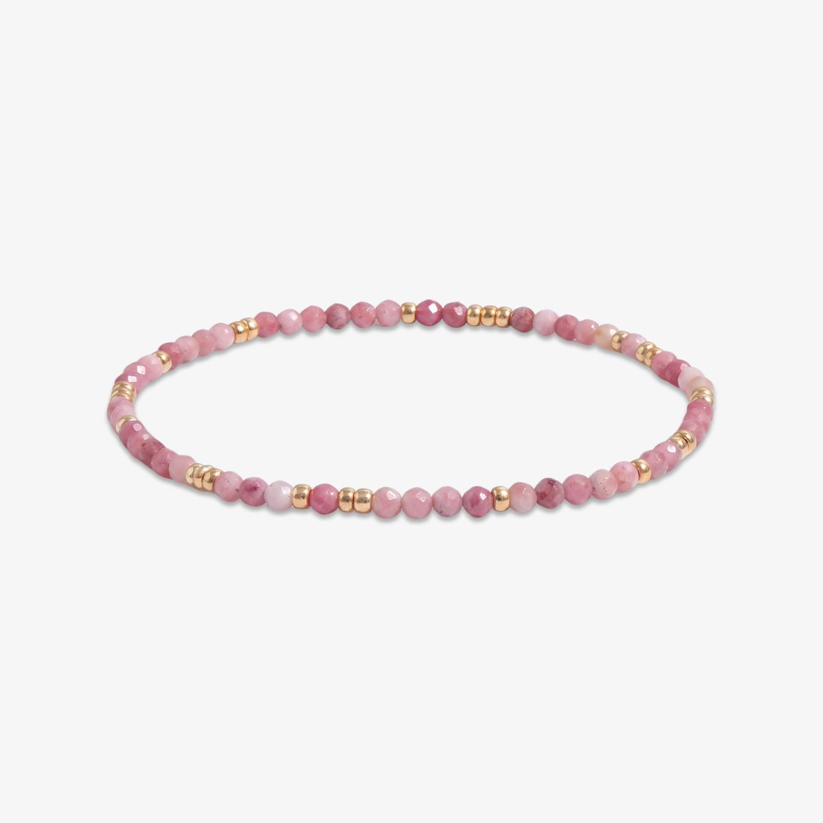 Pink Tourmaline Stretch Bracelet