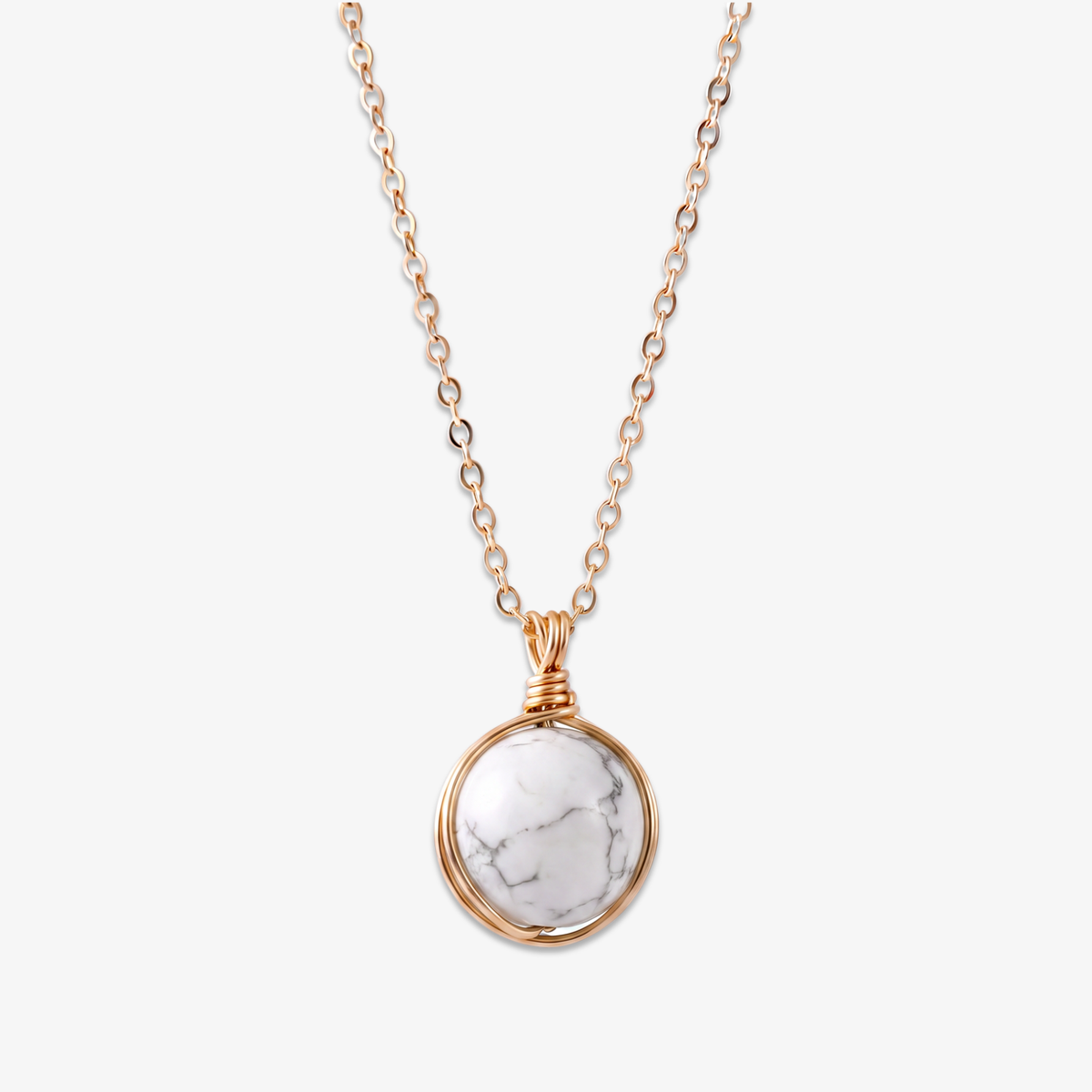 Howlite Orb Necklace
