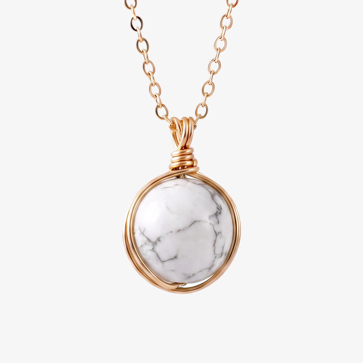 Howlite Orb Necklace
