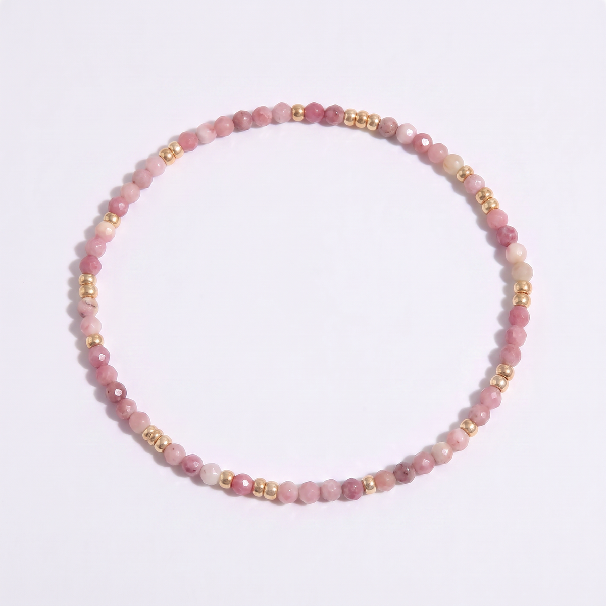 Pink Tourmaline Stretch Bracelet