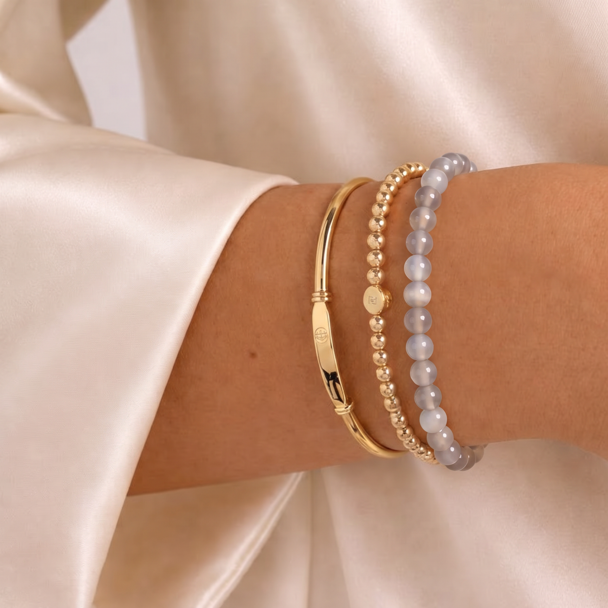 Grey Agate Energy Bracelet