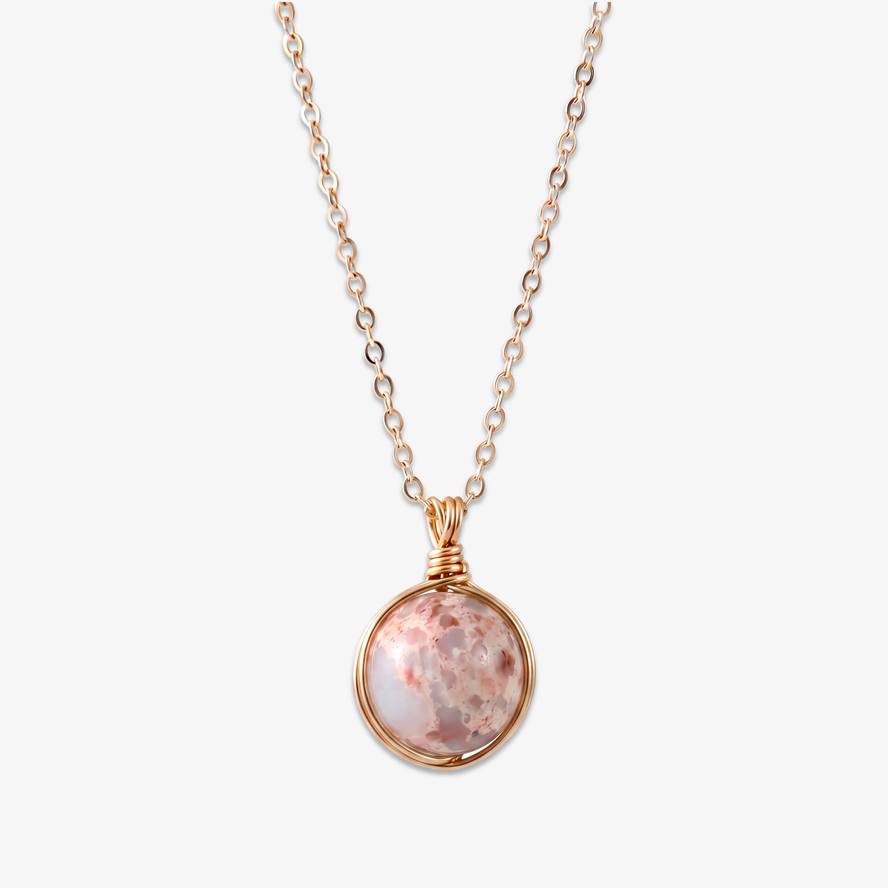 Rhodonite Orb Necklace
