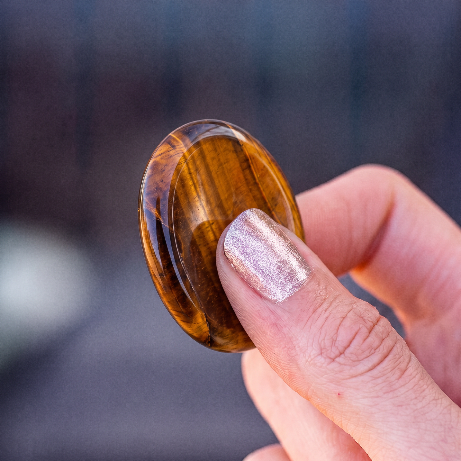 Tiger Eye Worry Stone