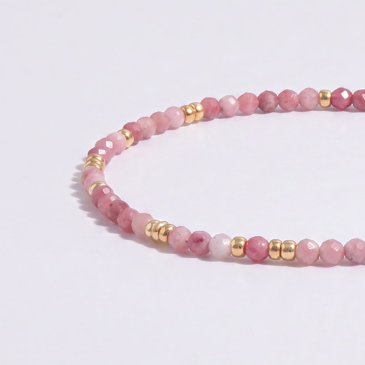 Pink Tourmaline Stretch Bracelet
