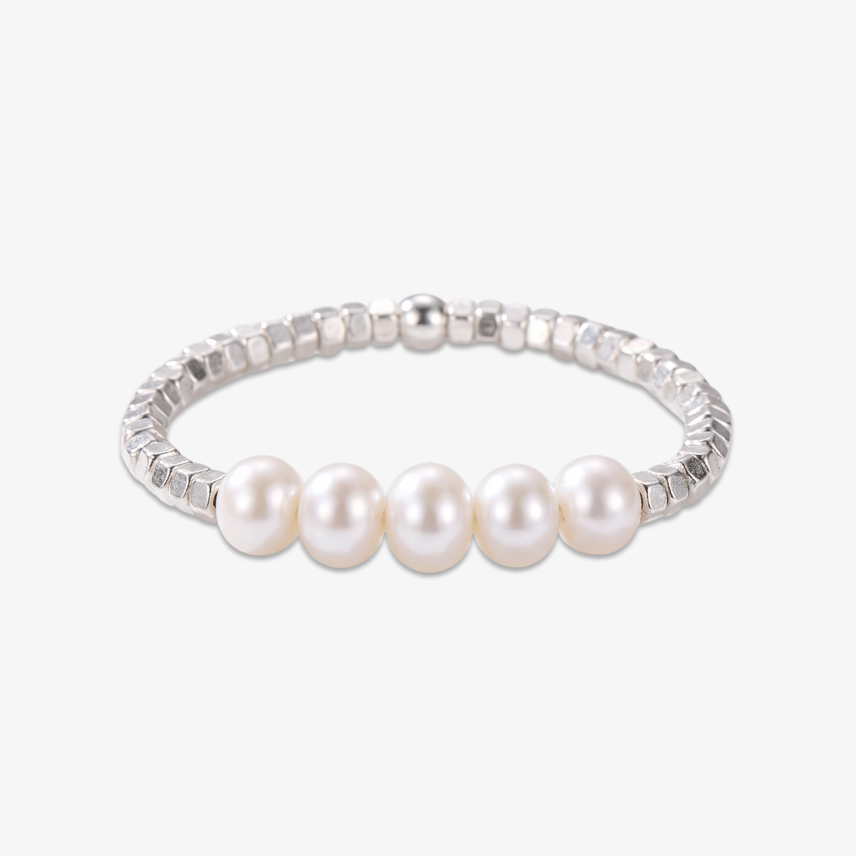 Silver Sky & Pearl Ring