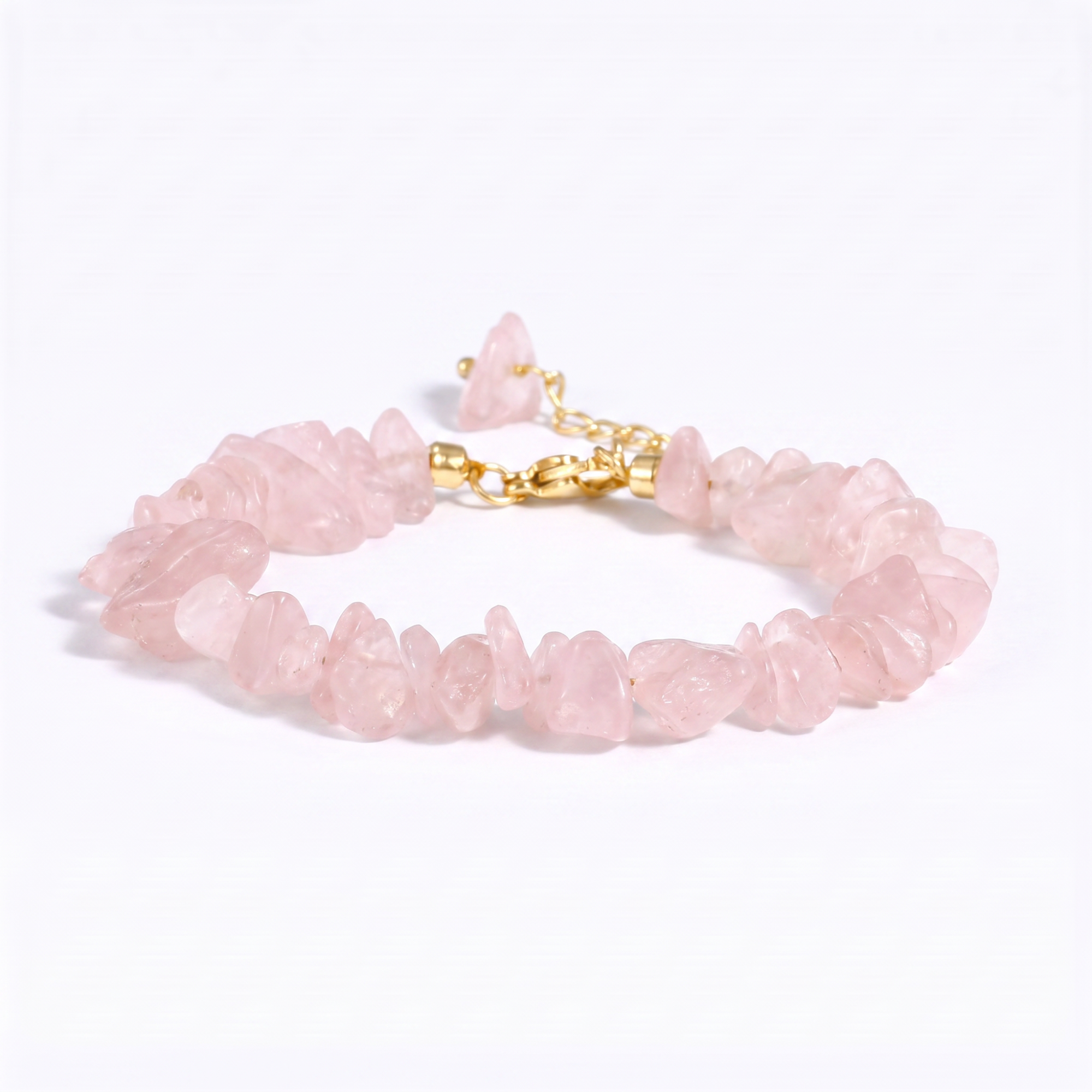 Rose Quartz Chip Bracelet