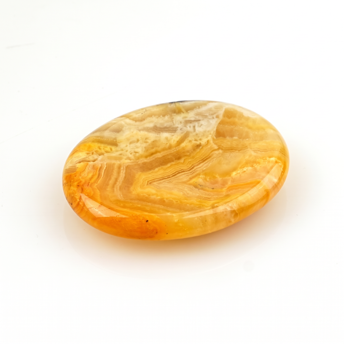 Lemon Agate Worry Stone