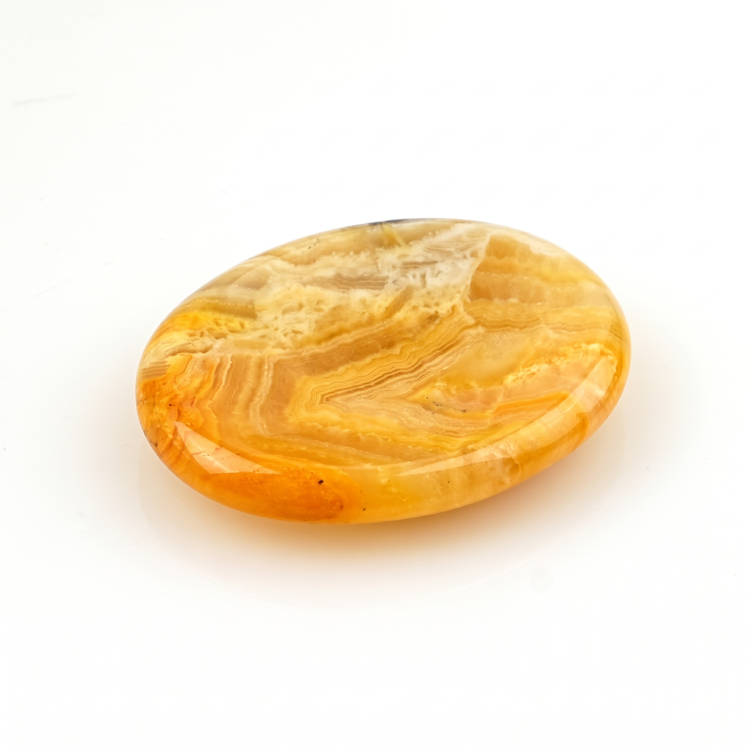 Lemon Agate Worry Stone