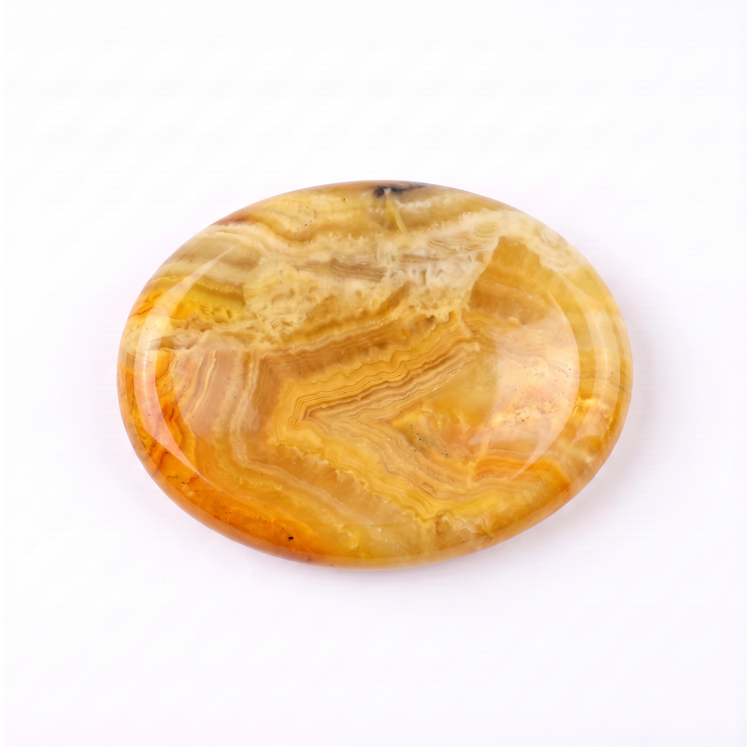 Lemon Agate Worry Stone