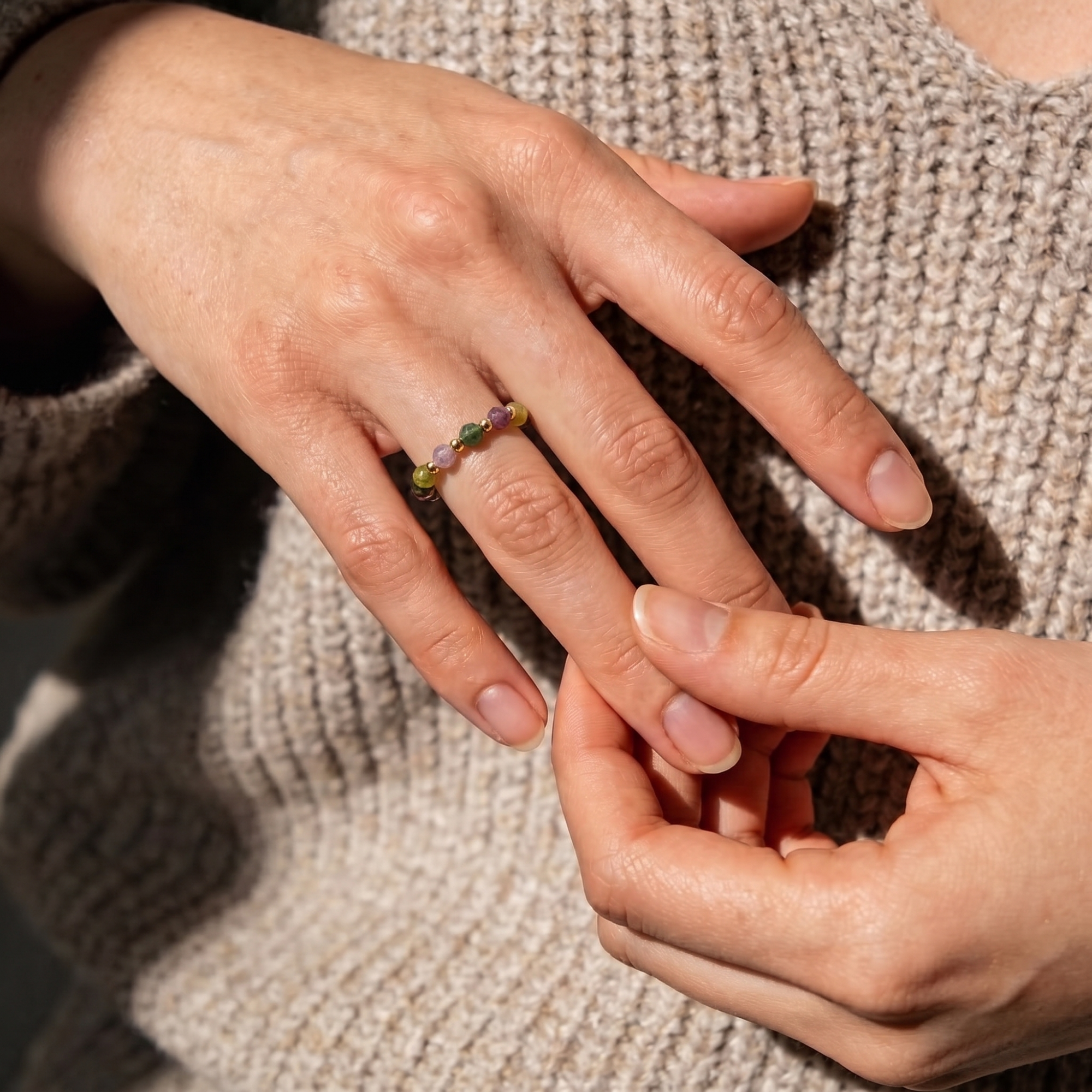 Tourmaline Aura Ring