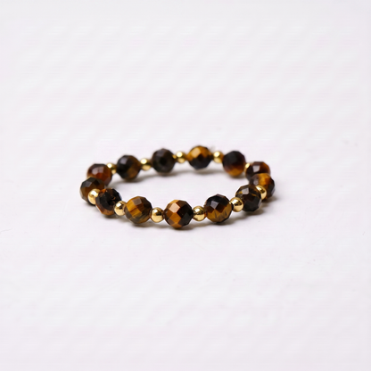 Tiger Eye Aura Ring