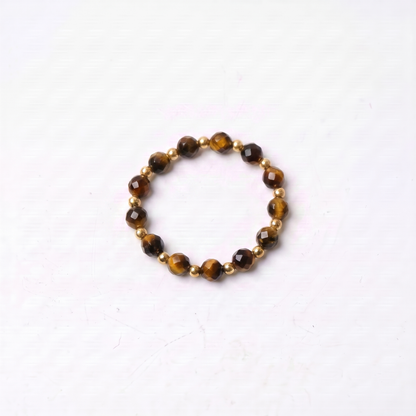 Tiger Eye Aura Ring