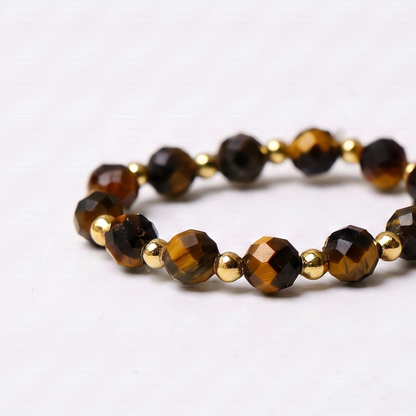Tiger Eye Aura Ring