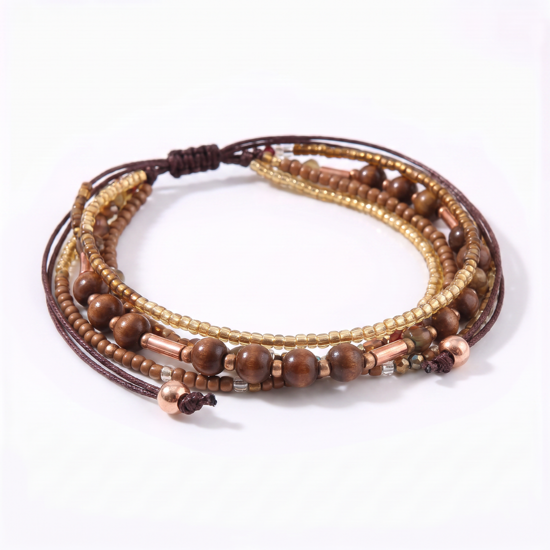 Boho Beads Pack Brown