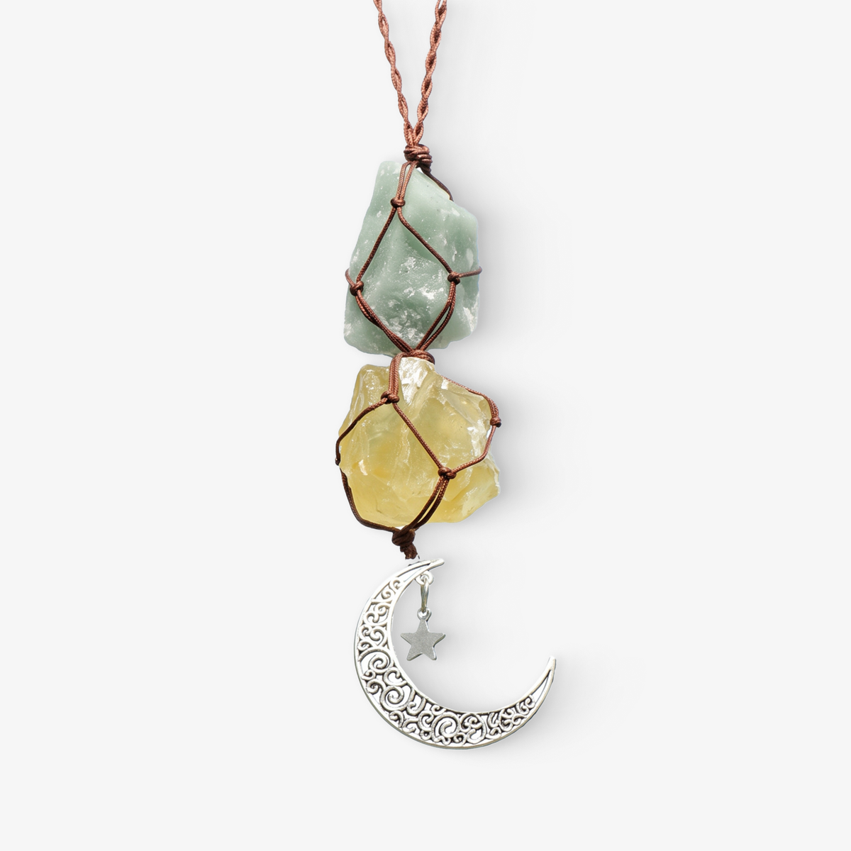 Amazonite & Citrine Car Charm