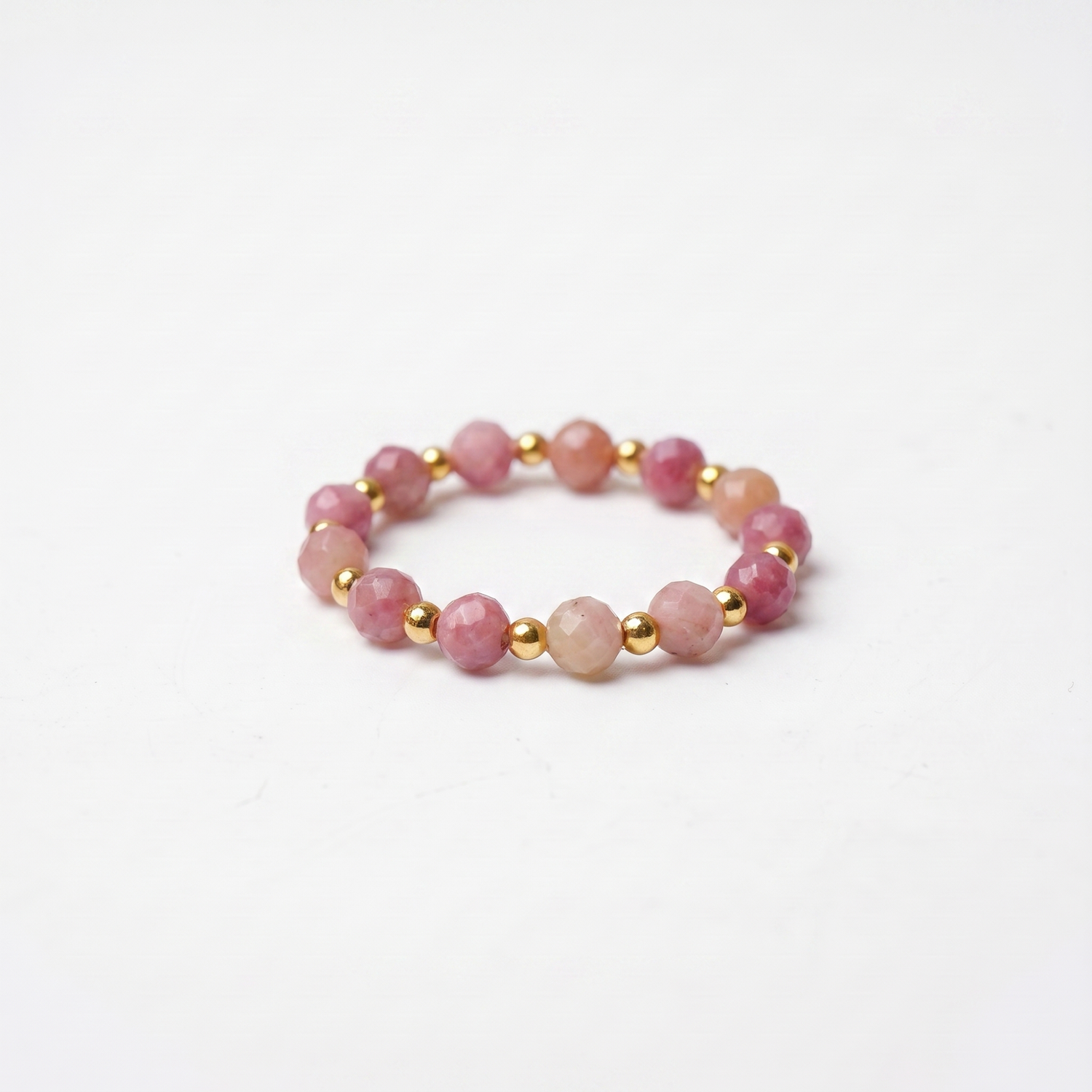 Pink Tourmaline Aura Ring