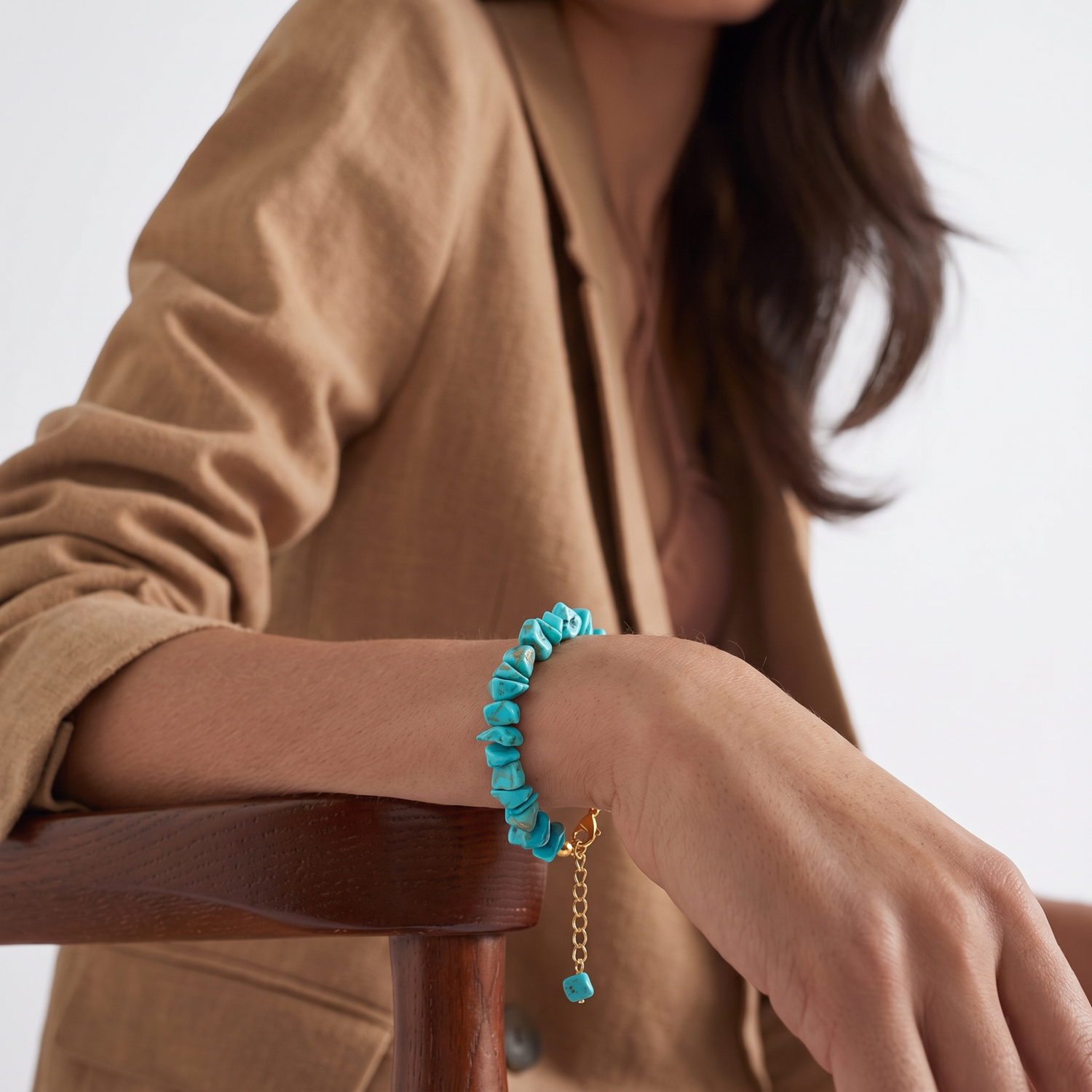 Turquoise Chip Bracelet