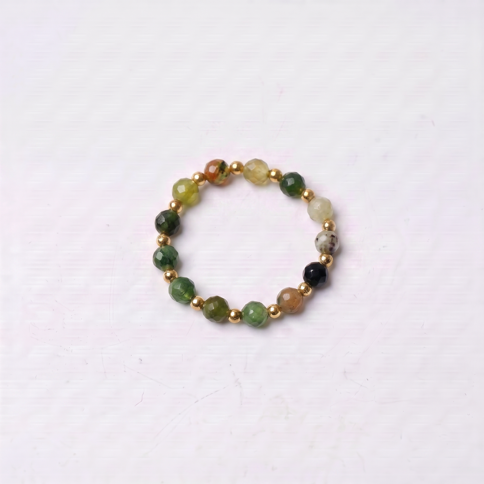 Indian Agate Aura Ring