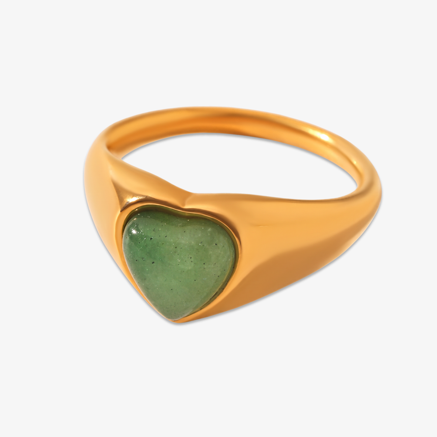 Green Heart Ring