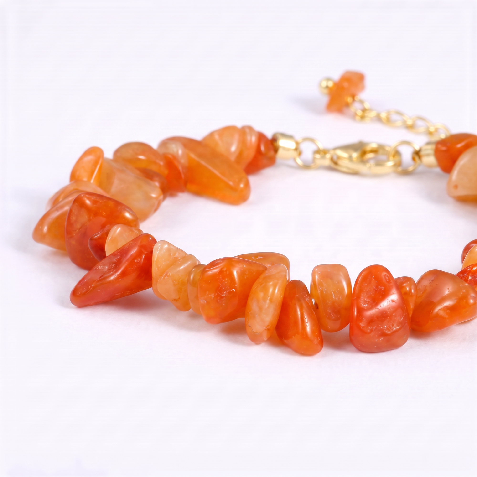 Carnelian Chip Bracelet