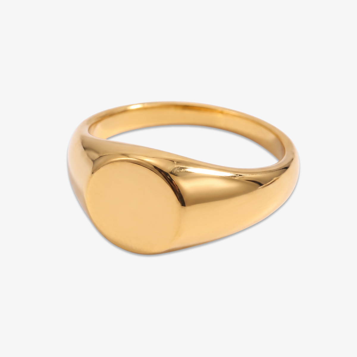 Round Signet Ring