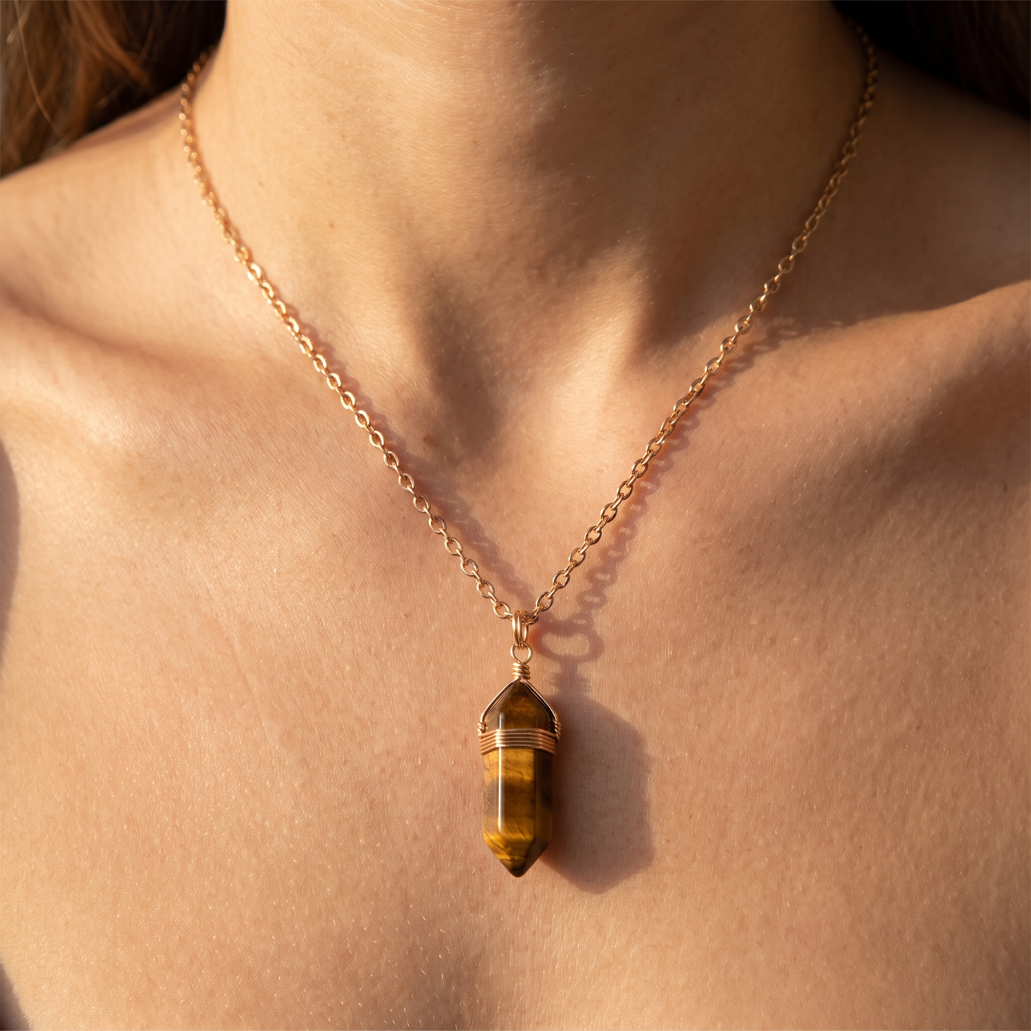 Tiger Eye Healing Necklace
