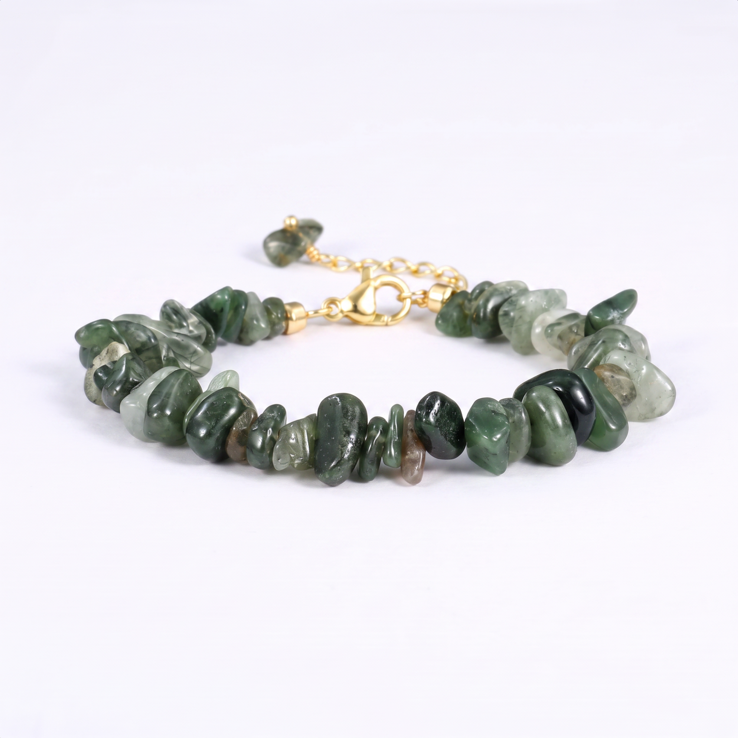 Green Quartz Chip Bracelet