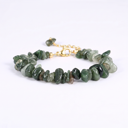 Green Quartz Chip Bracelet