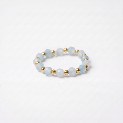 Aquamarine Aura Ring