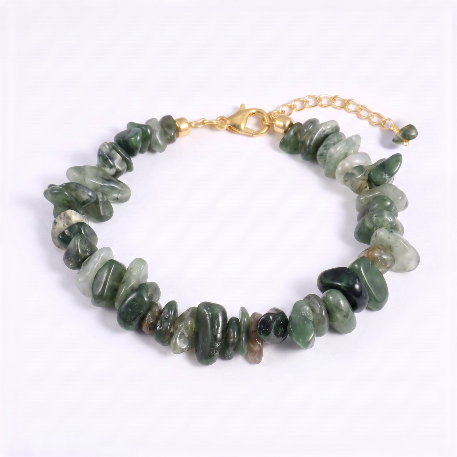 Green Quartz Chip Bracelet