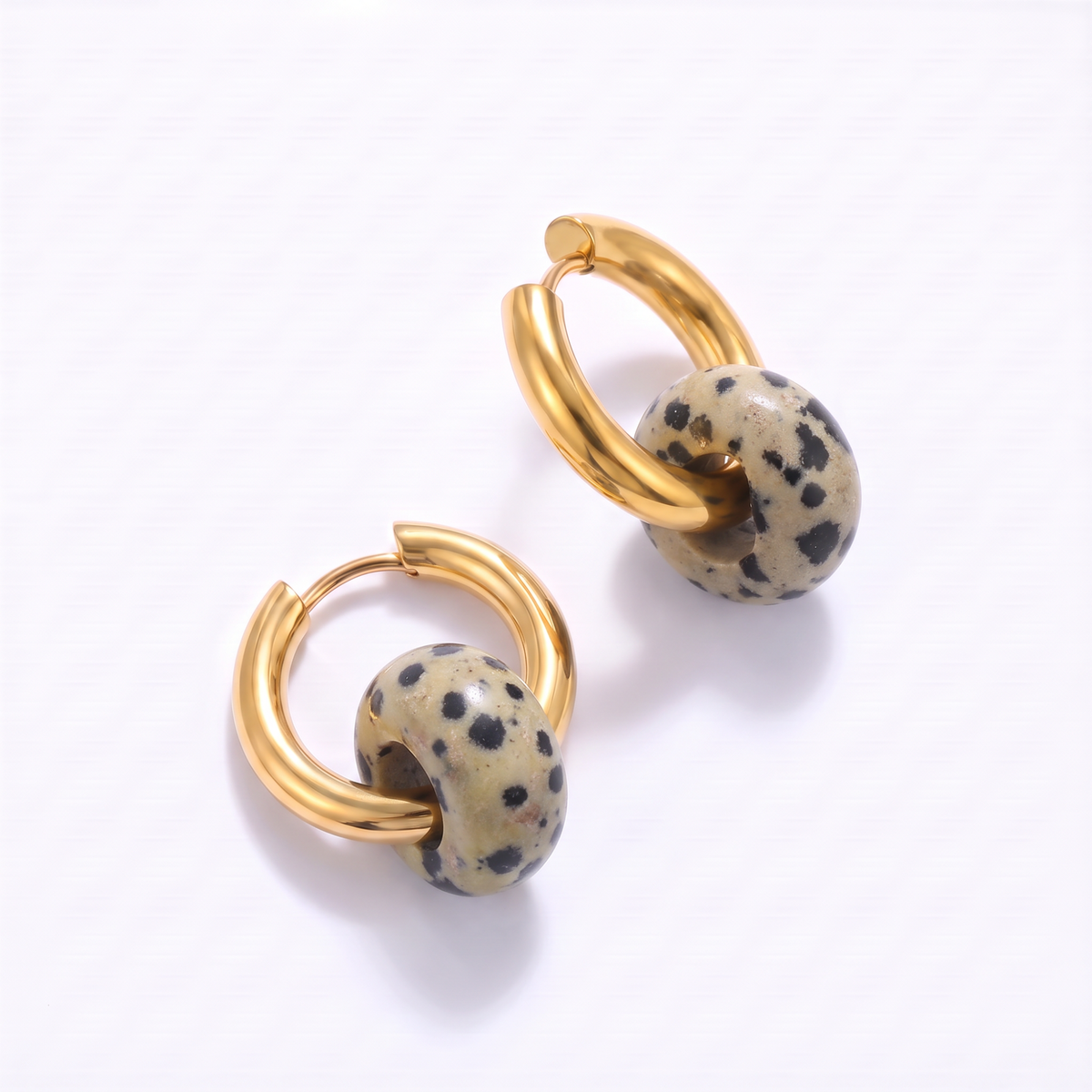 Dalmatian Jasper Earrings