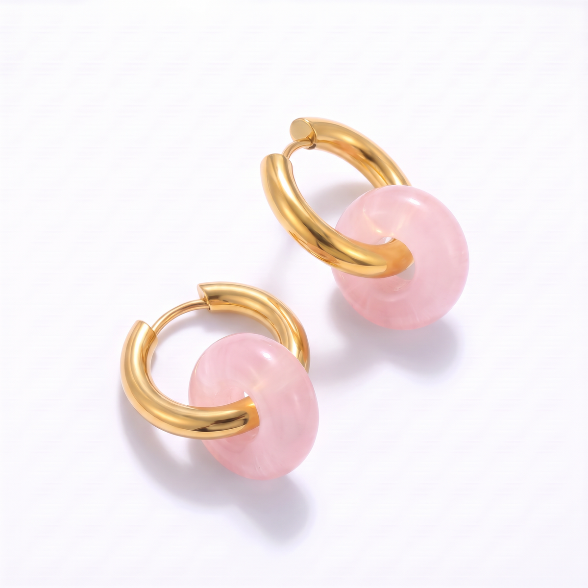 Rose Quartz Earrings