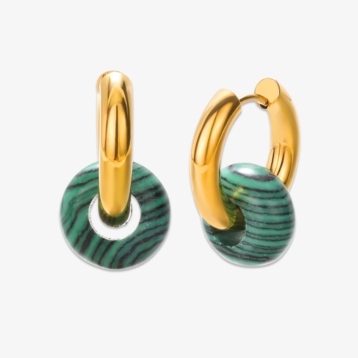 Malachite Earrings