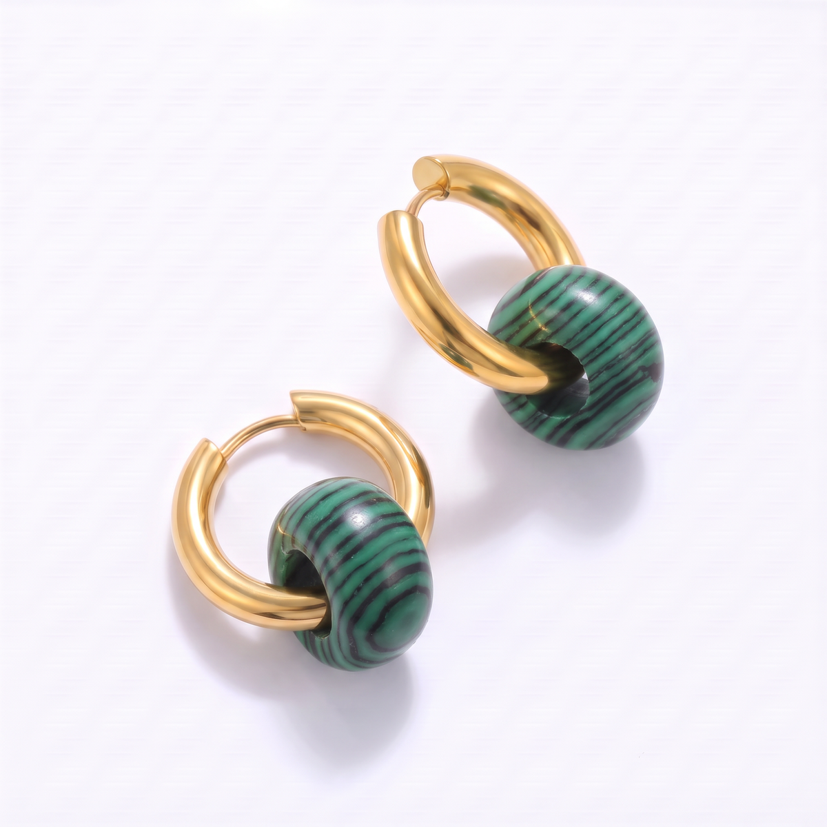 Malachite Earrings