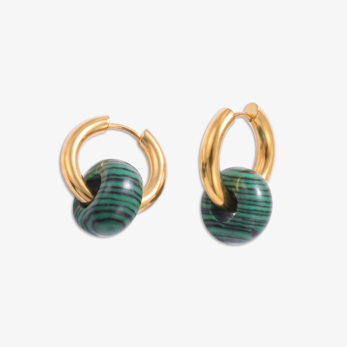 Malachite Earrings