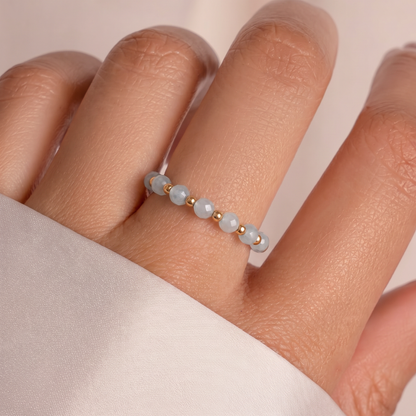 Aquamarine Aura Ring