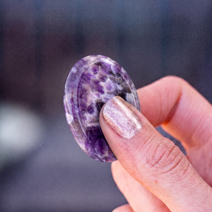 Amethyst Worry Stone