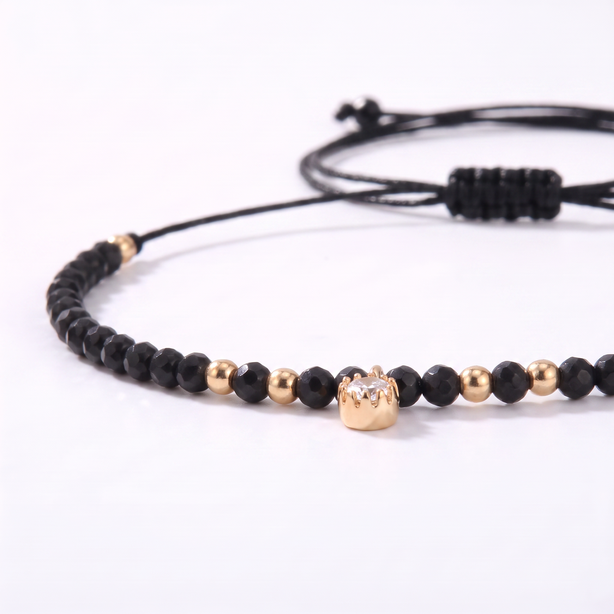 Black Tourmaline Spark Bracelet