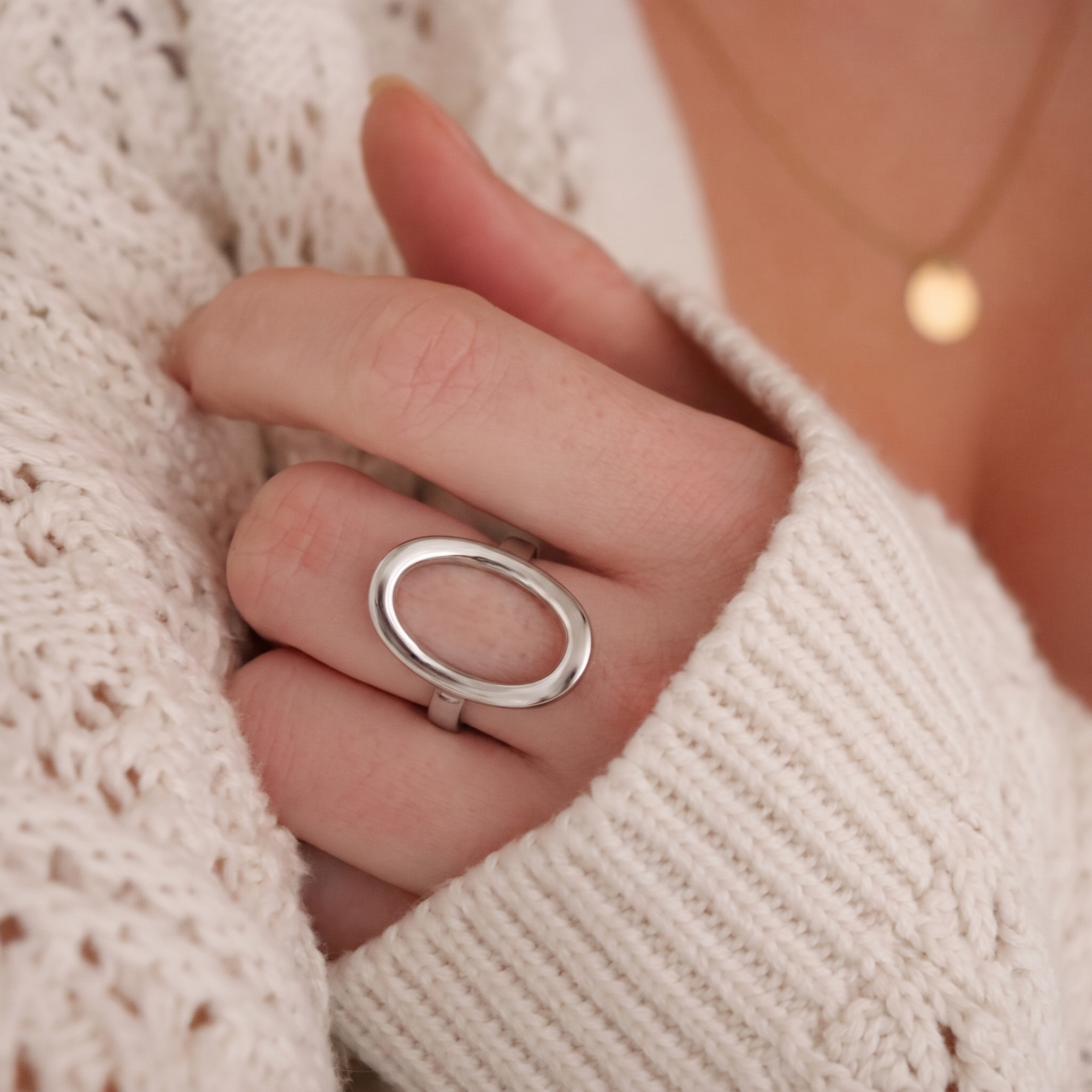 Elipse Ring Silver