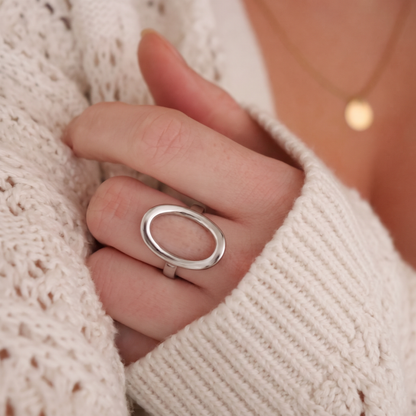 Elipse Ring Silver