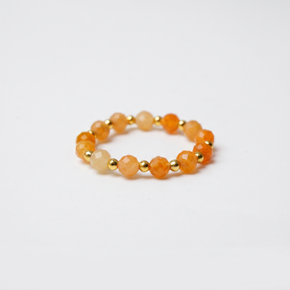 Red Aventurine Aura Ring