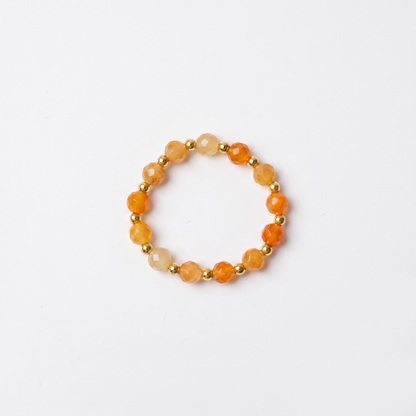 Red Aventurine Aura Ring