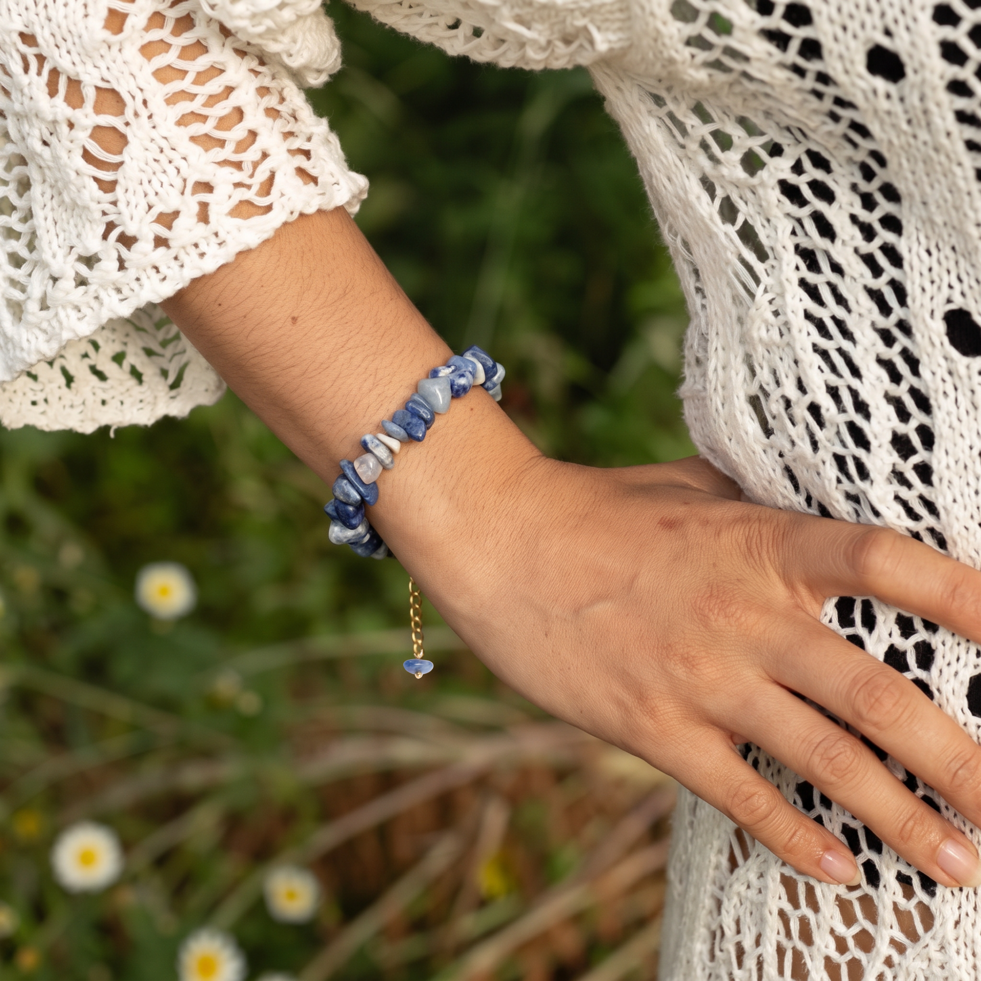 Lapis Lazuli Chip Bracelet